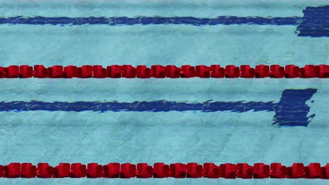 progression of swimmers in pool lanes over time