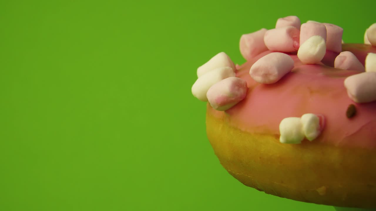 el delicioso y dulce donut girando