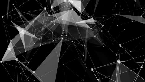 abstract cg polygonal surface. geometric poly triangles motion loop.