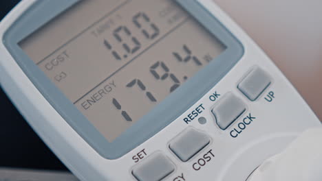 a smart electric power meter measuring power usage