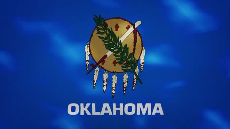 oklahoma dense flag fabric wavers, background loop