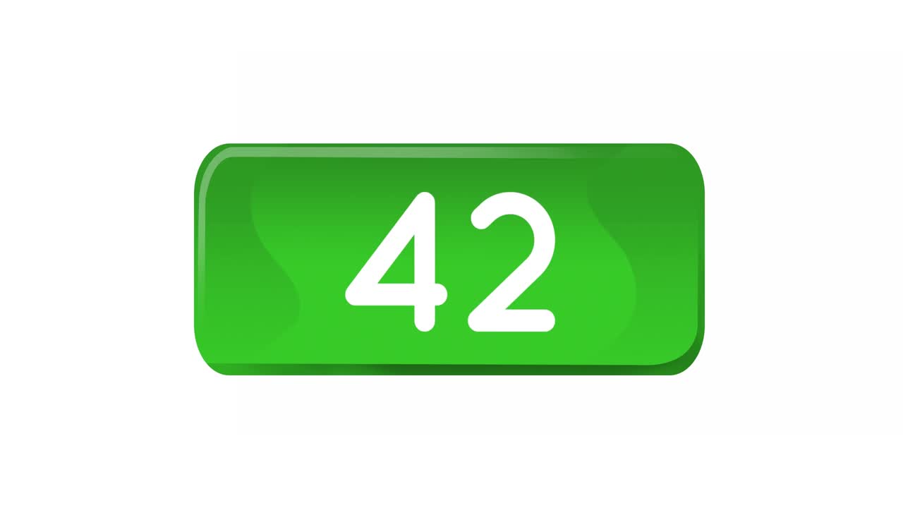 4k까지 계산되는 숫자를 가진 초록색 상자