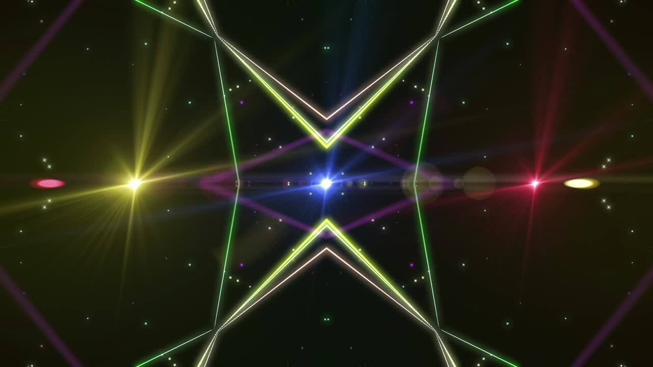 추상적인 기하학적 빛 패턴