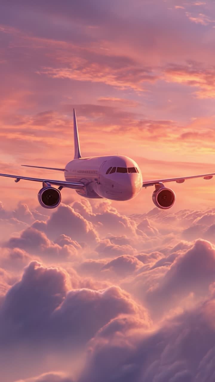 Un aéronef majestueux glissant à travers une mer de nuages lors d’un lever de soleil à couper le souffle, illuminant le ciel avec des couleurs chaudes et une lumière éclatante, symbolisant la liberté et l’aventure