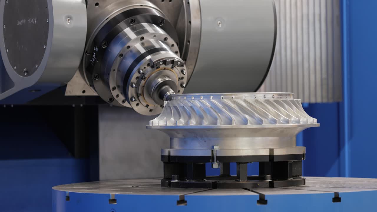 금속 가공 cnc 밀링 기계. 금속 절단 현대 가공 기술.