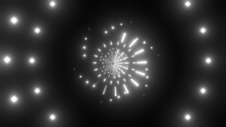 Abstract Glowing Tunnel