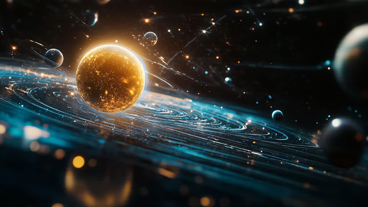 Golden Planet in a Cosmic Whirlpool