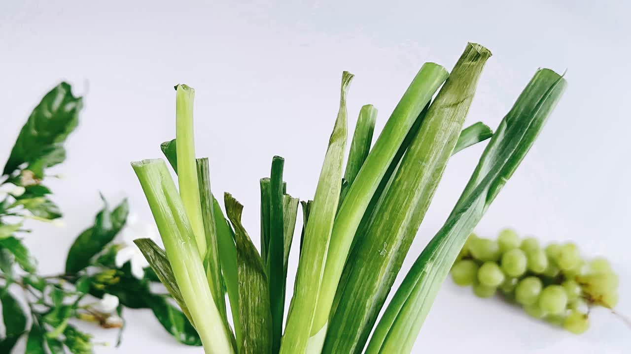 신선한 초록 양파