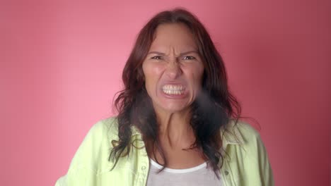 angry woman portrait