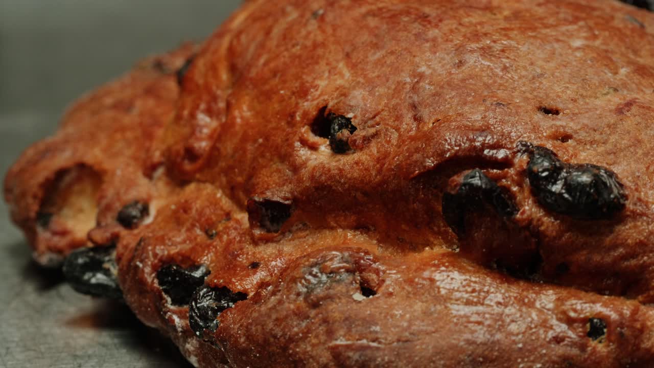 Close-up of a Stollen
