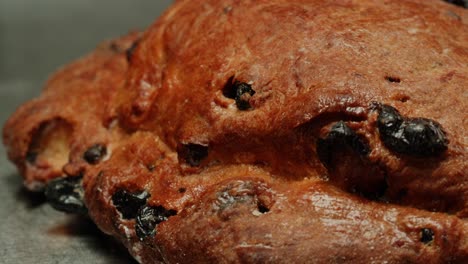 close-up of a stollen
