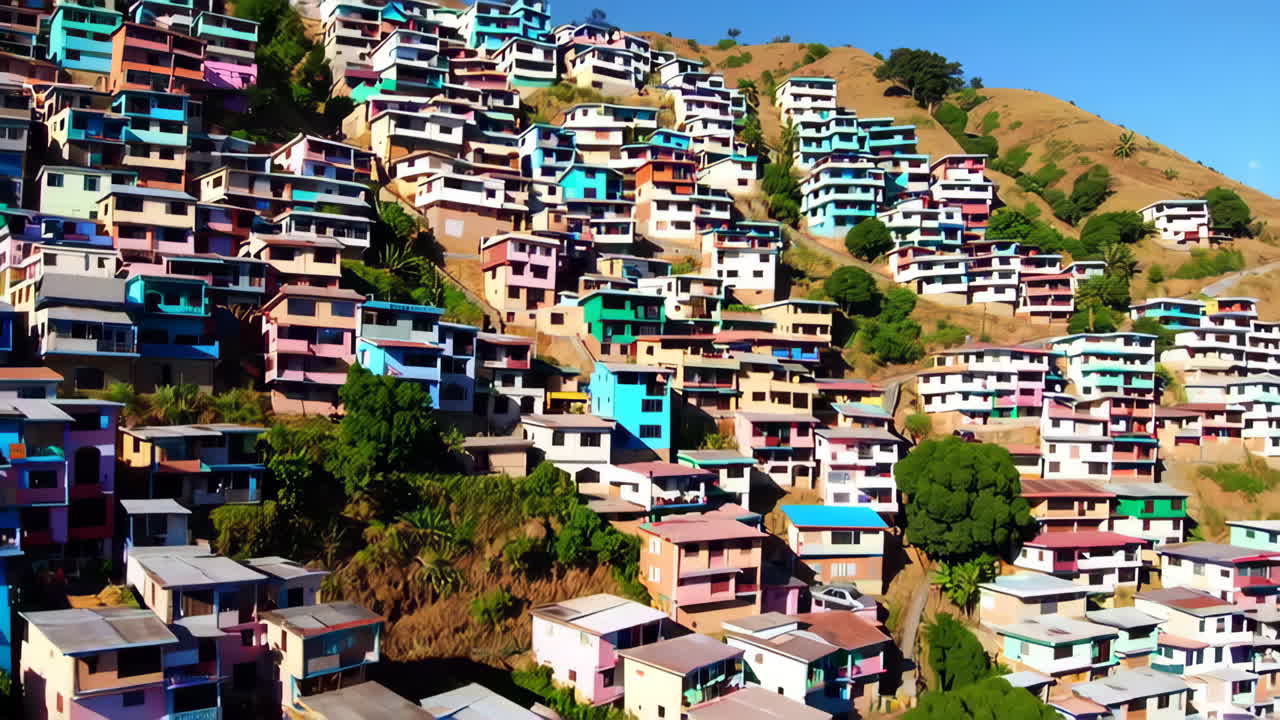 Colorful Houses on a Hillside