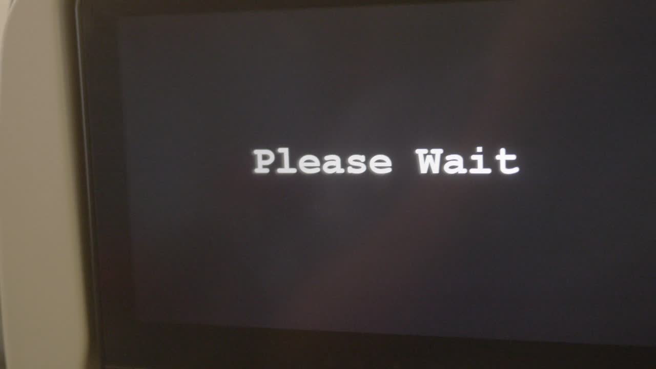 Please Wait Screen
