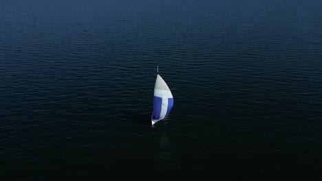 a sailboat can be seen sailing on the baltic sea