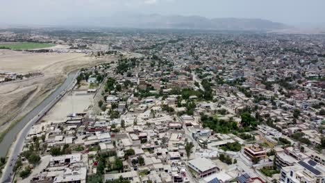 jalalabad city's aerial view