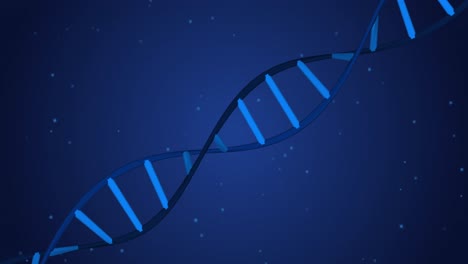 Animation-of-dna-strand-on-blue-background