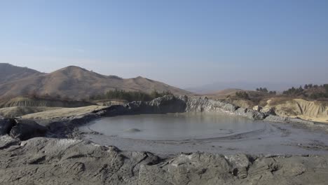 Interesting-view-mud-volcano-bubble-boiling