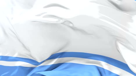 flag of altai republic waving at wind with blue sky, loop
