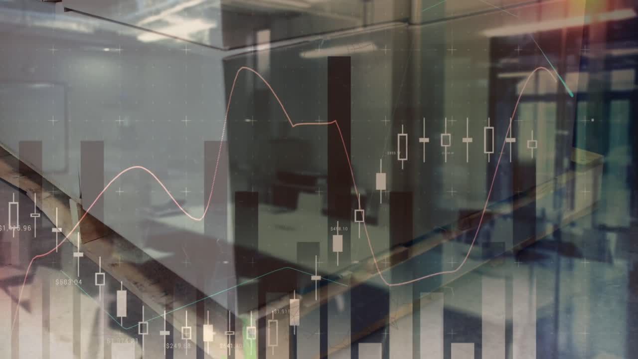 animación de la oficina y el procesamiento de datos