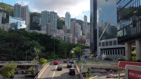 luxurious expensive apartments on a hill in mid levels, hong kong