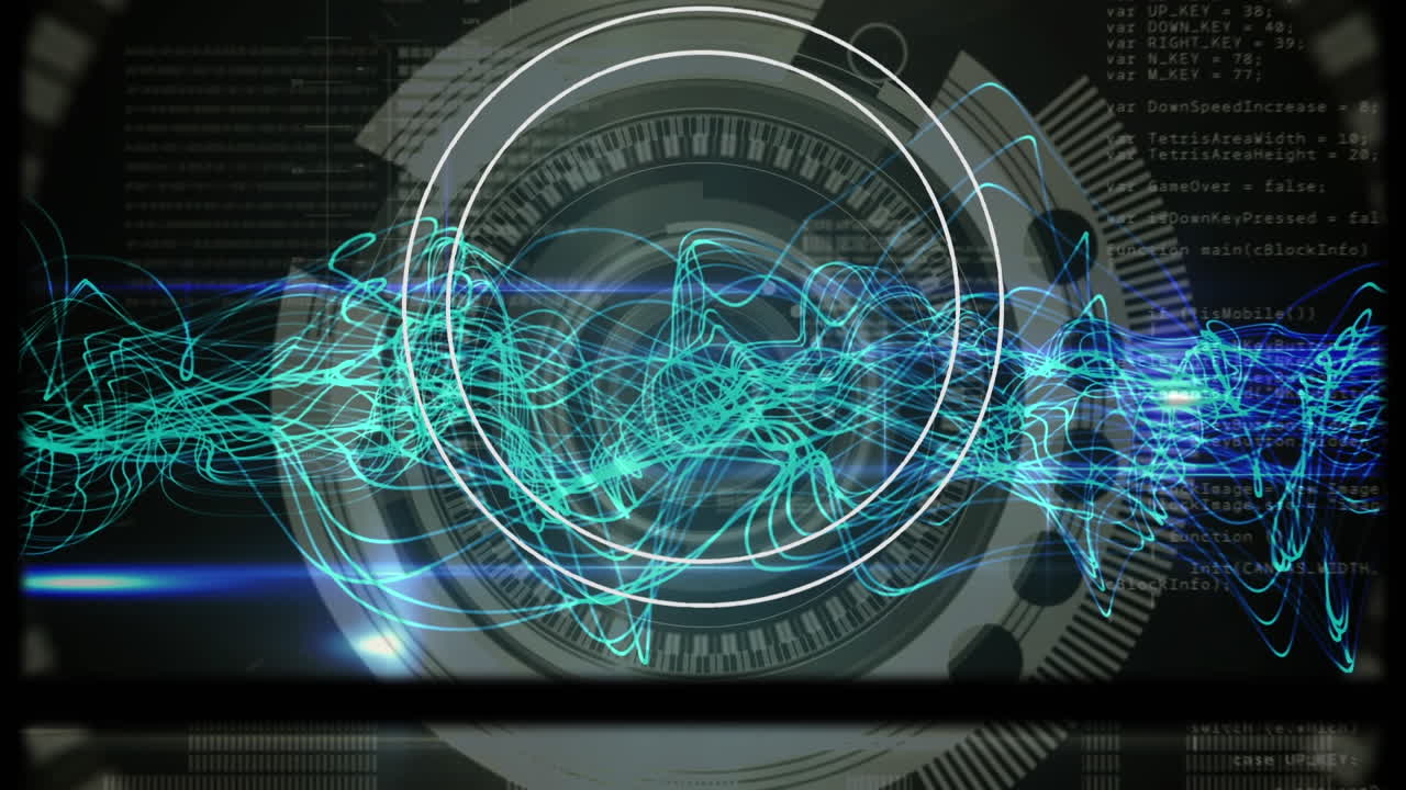 animazione della scansione dell'ambito con rete di connessioni