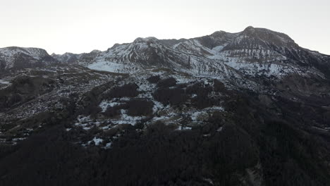 snowy mountain range landscape