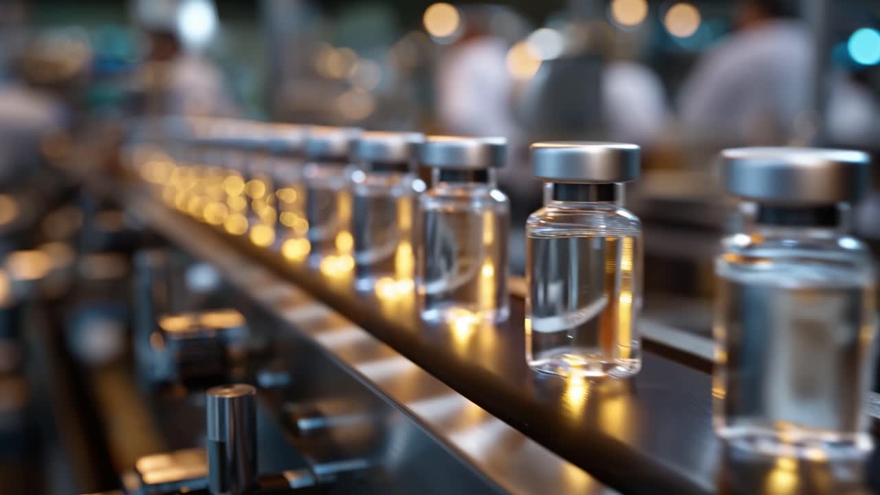 Production Line of Transparent Vials: An Insight into the Manufacturing Process of Pharmaceutical Bottles Filled with Liquid in a Clean Environment