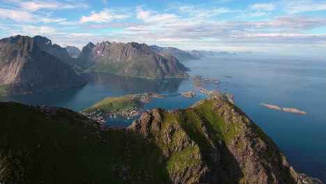 Imágenes-Aéreas-De-Las-Islas-Del-Archipiélago-Lofoten