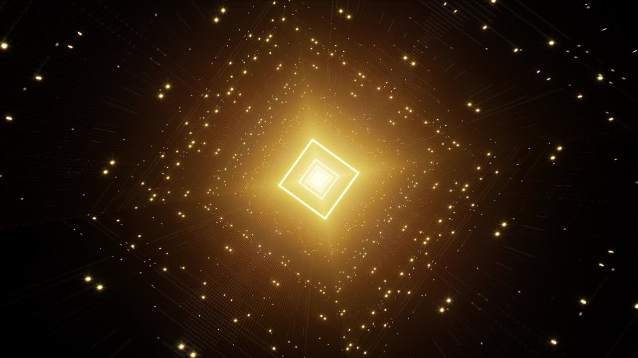 노란색 반이는 사각형 터널 회전 vj 루프