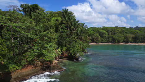 mesmerizing nature jungle and wild beaches aerial shot costa rica