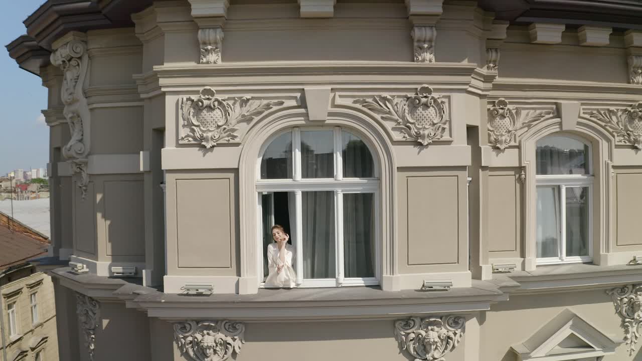 воздушный вид на красивый европейский город