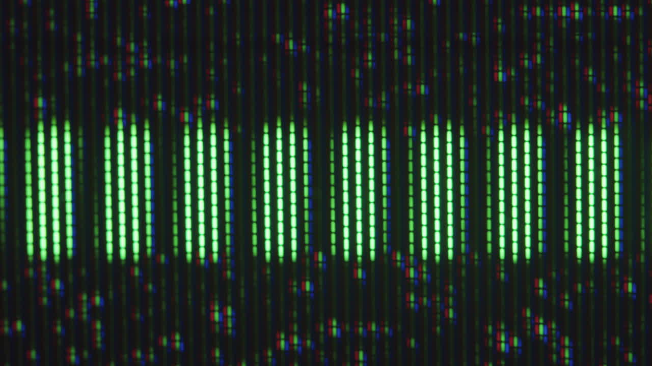 Old TV Screen with Audio Waveform