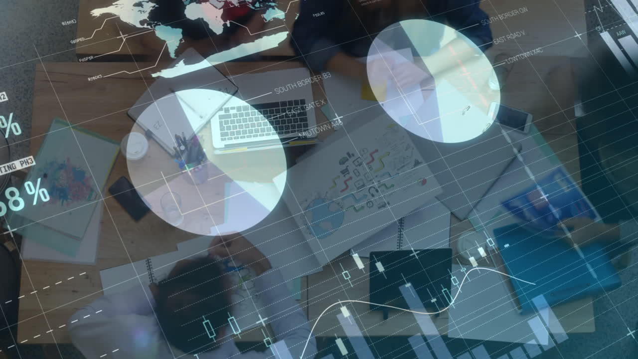 personas que trabajan en una oficina ocupada 4k