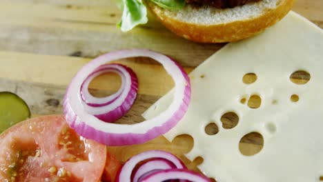 Sliced-vegetables-ingredient-for-making-hamburger