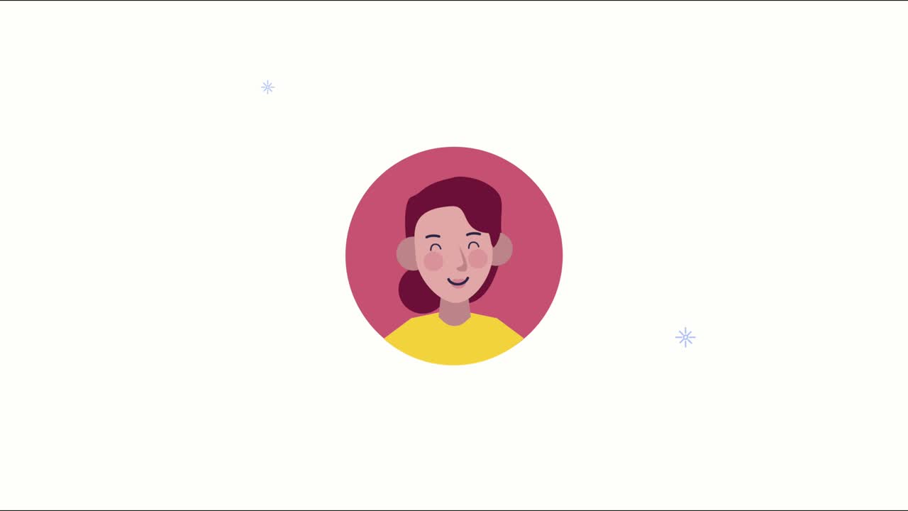 woman contact user character animation