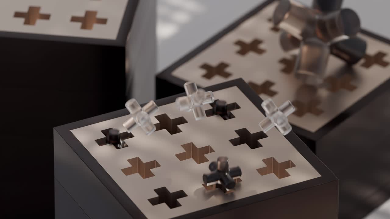 Geometric Abstract Art with 3D Rendering