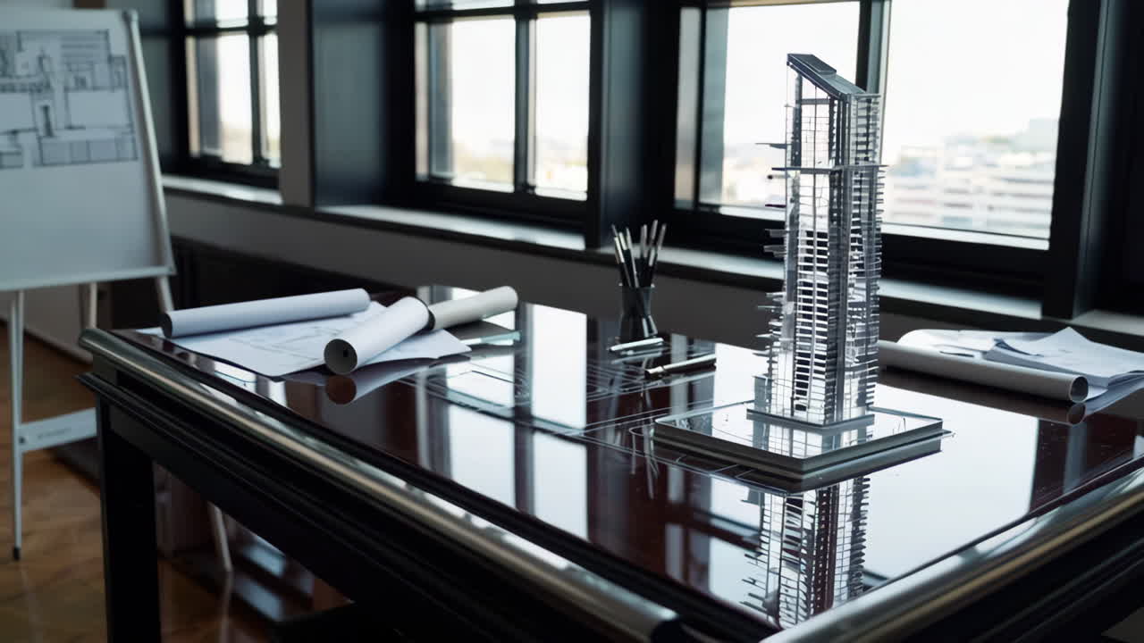 Architectural Model on a Desk