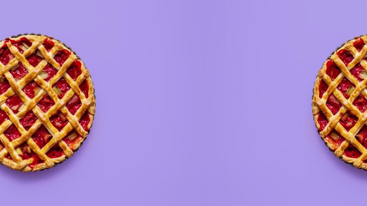 Bolos caseiros isolados em fundos coloridos. Apresentação de slides com várias tortas.