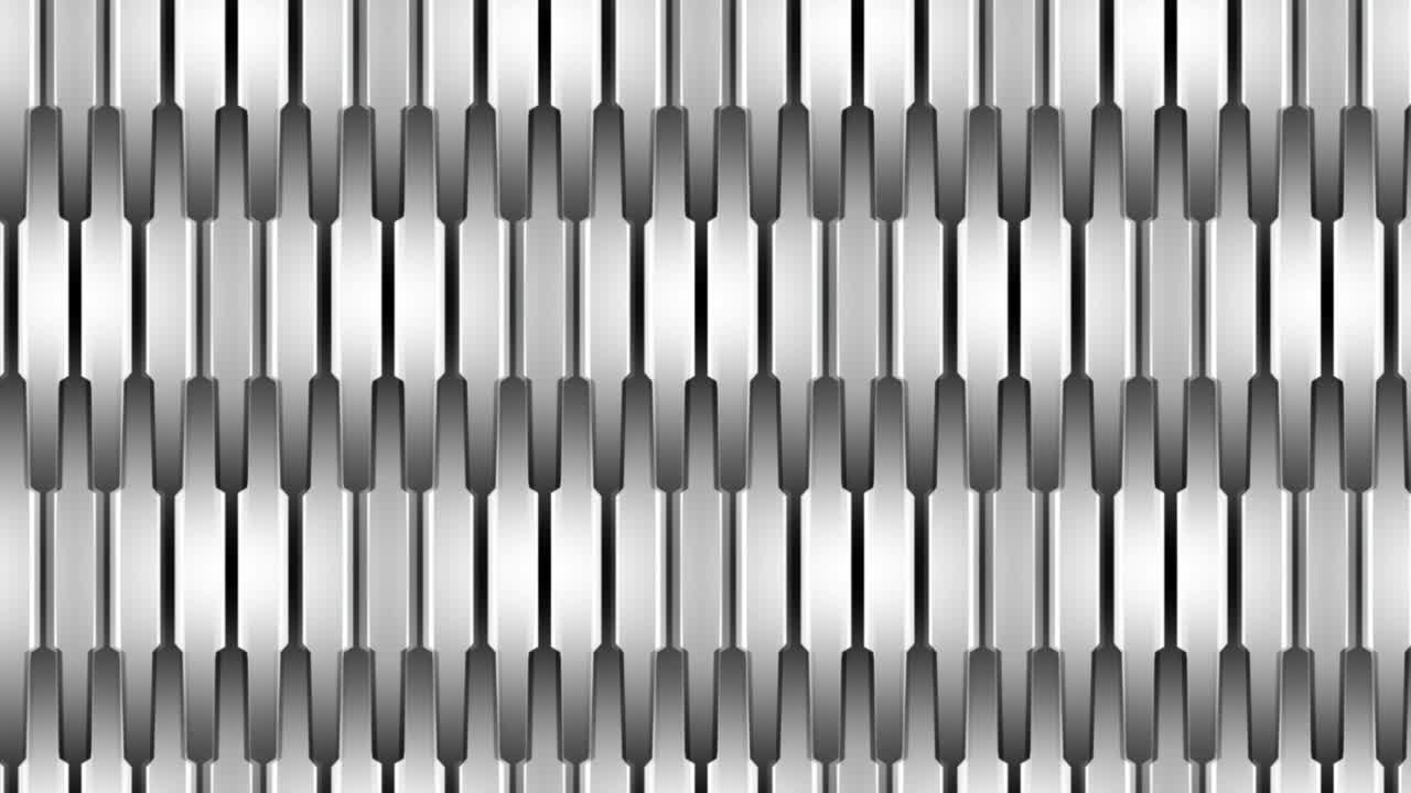 Abstract Metallic Icon Moving Down In Seamless Loop - animation