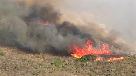 Long-Shot-Of-Wildfires-Burning-On-A-Hillside-In-Southern-California-1