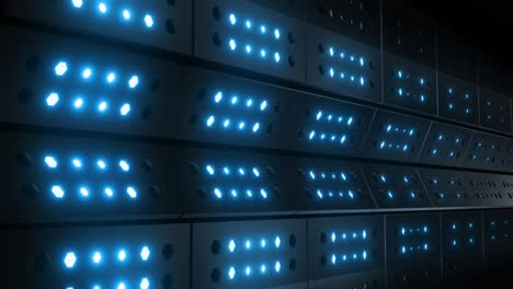 futuristic wall with glowing blue lights