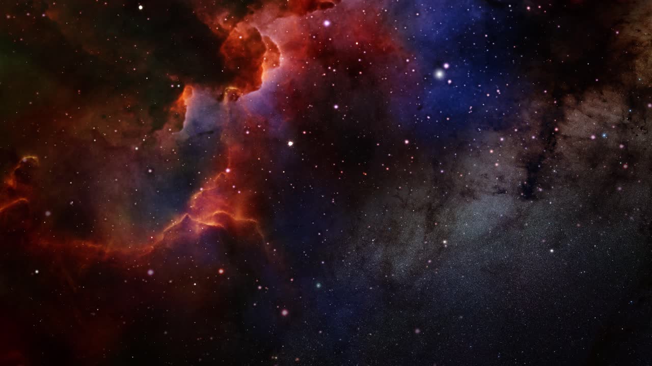 Space Journey In the universe with nebula 4k