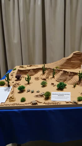 desert landscape model display