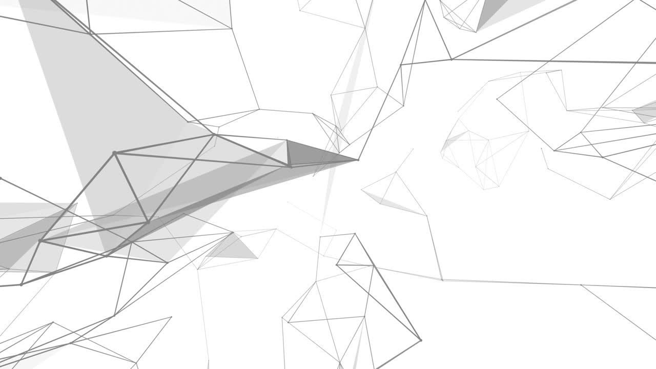 plexus fantasía tecnología abstracta. fondo geométrico abstracto con líneas en movimiento, puntos y triángulos. ciencia. medicina y tecnología. animaciones de bucle