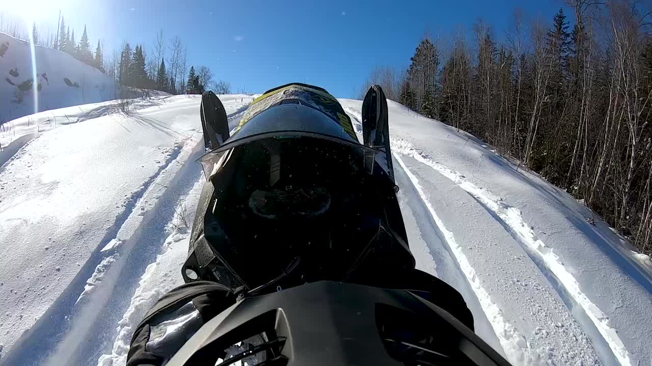 Snowmobiling videos during winter time (Ski Doo)