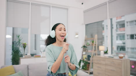 music, headphones and woman dance