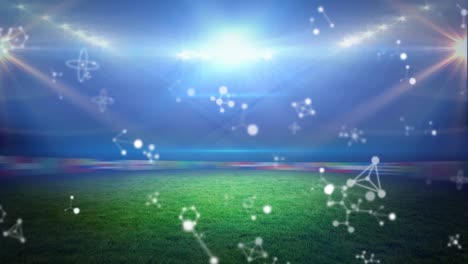 Animation-of-molecules-rotating-over-stadium