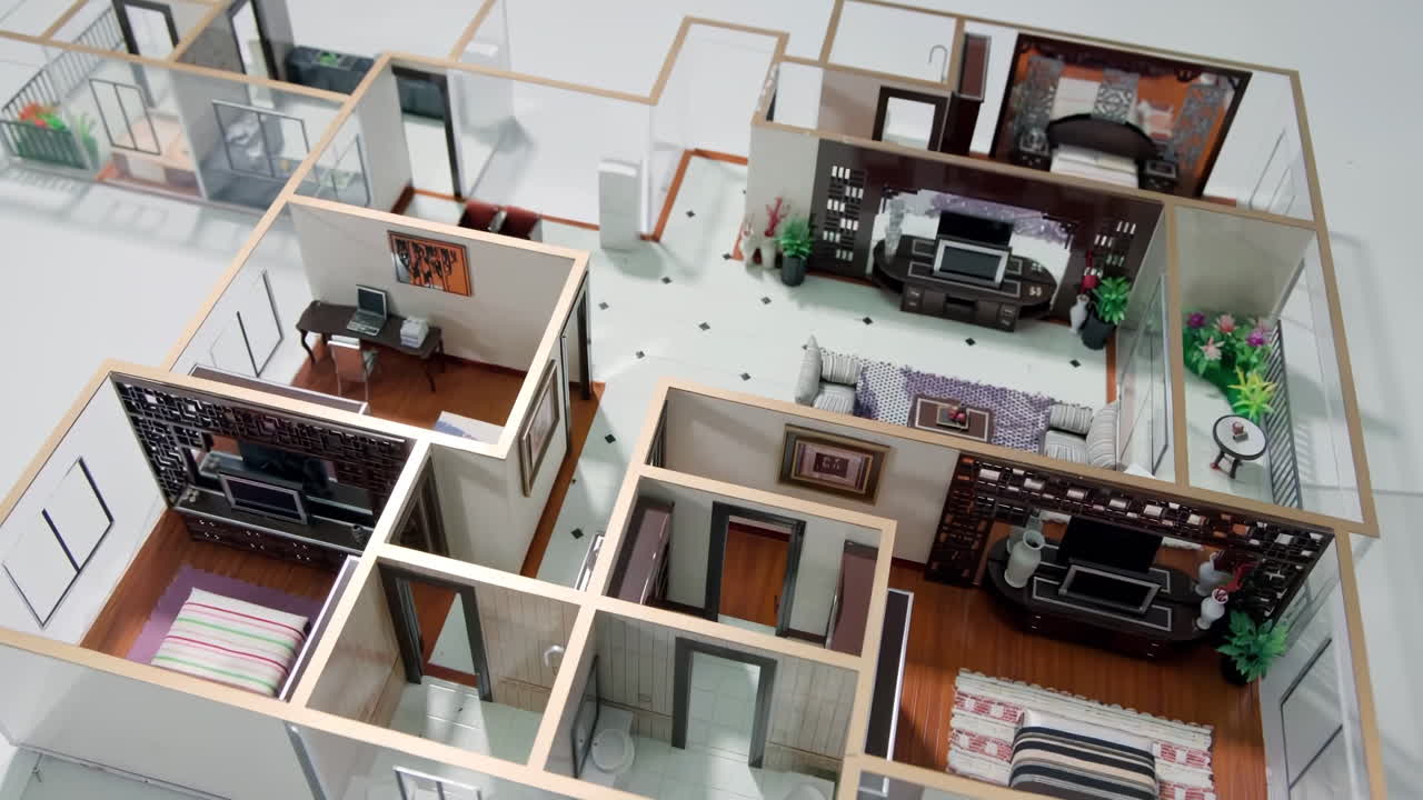 Business team including real estate professional architects and financial experts gathering around a table to discuss and plan a house department development project