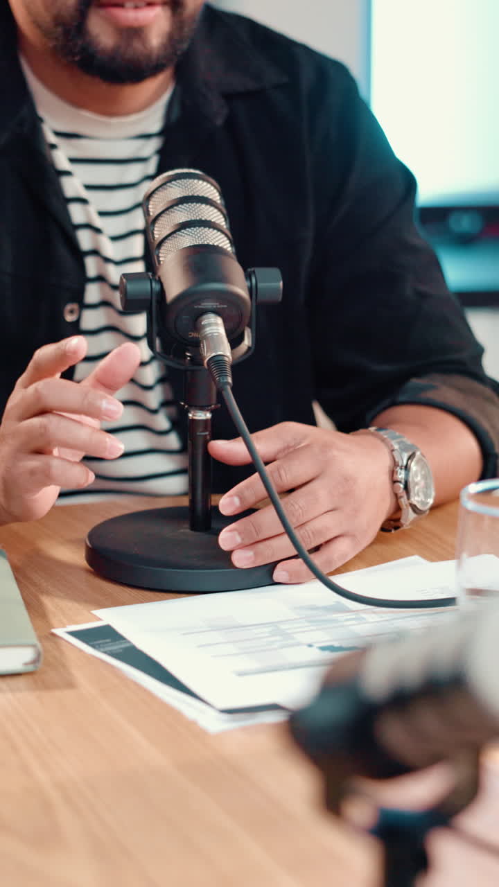 Gravação de podcast