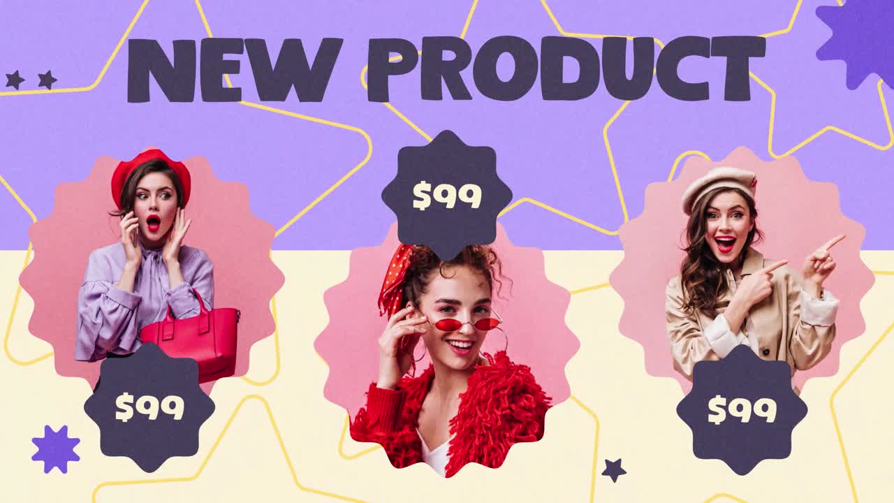Vibrant Fashion Sale Promotion with Young Models and Discounts
